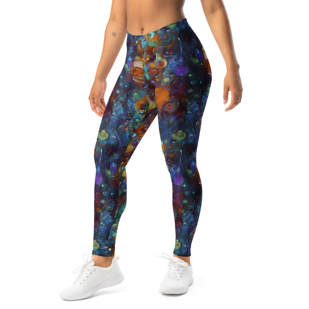 Sapphire Menagerie on Leggings — Left Front