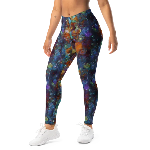 Sapphire Menagerie on a Leggings