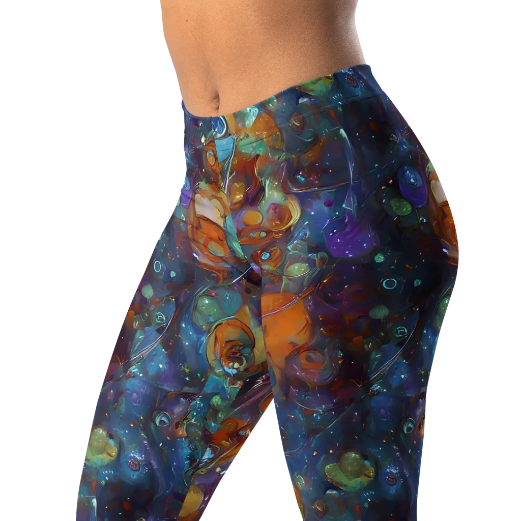 Sapphire Menagerie on Leggings — Left Front