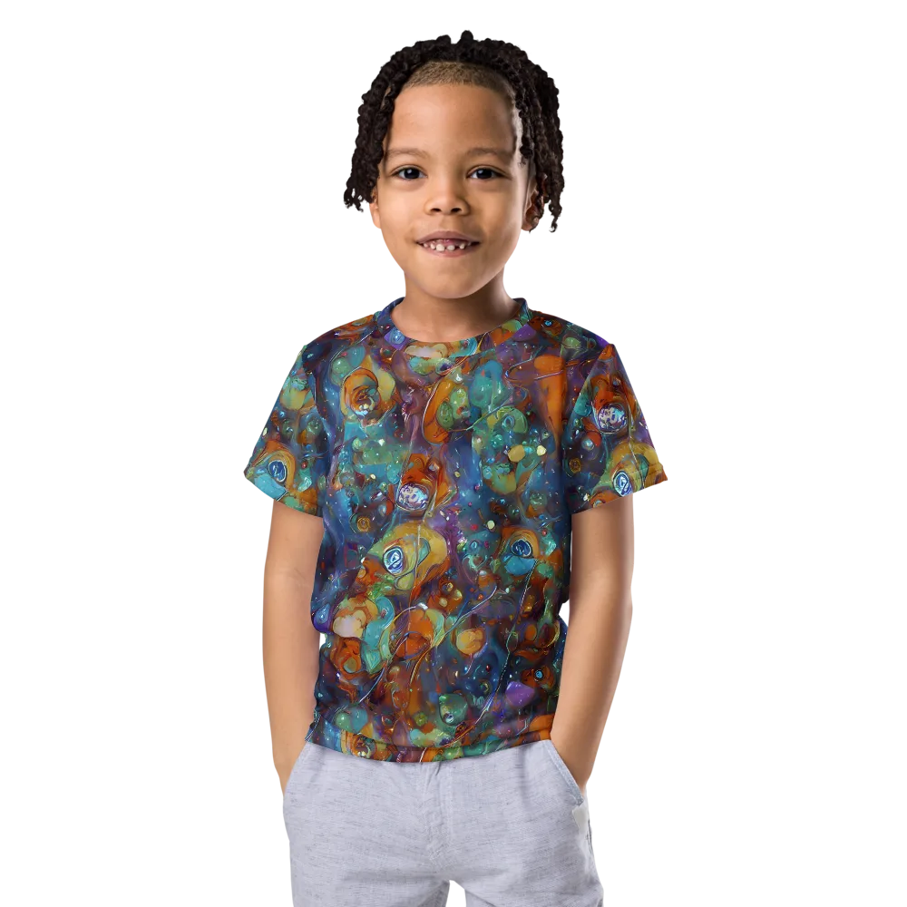 Sapphire Menagerie on Kids Crew Neck T-Shirt — Front