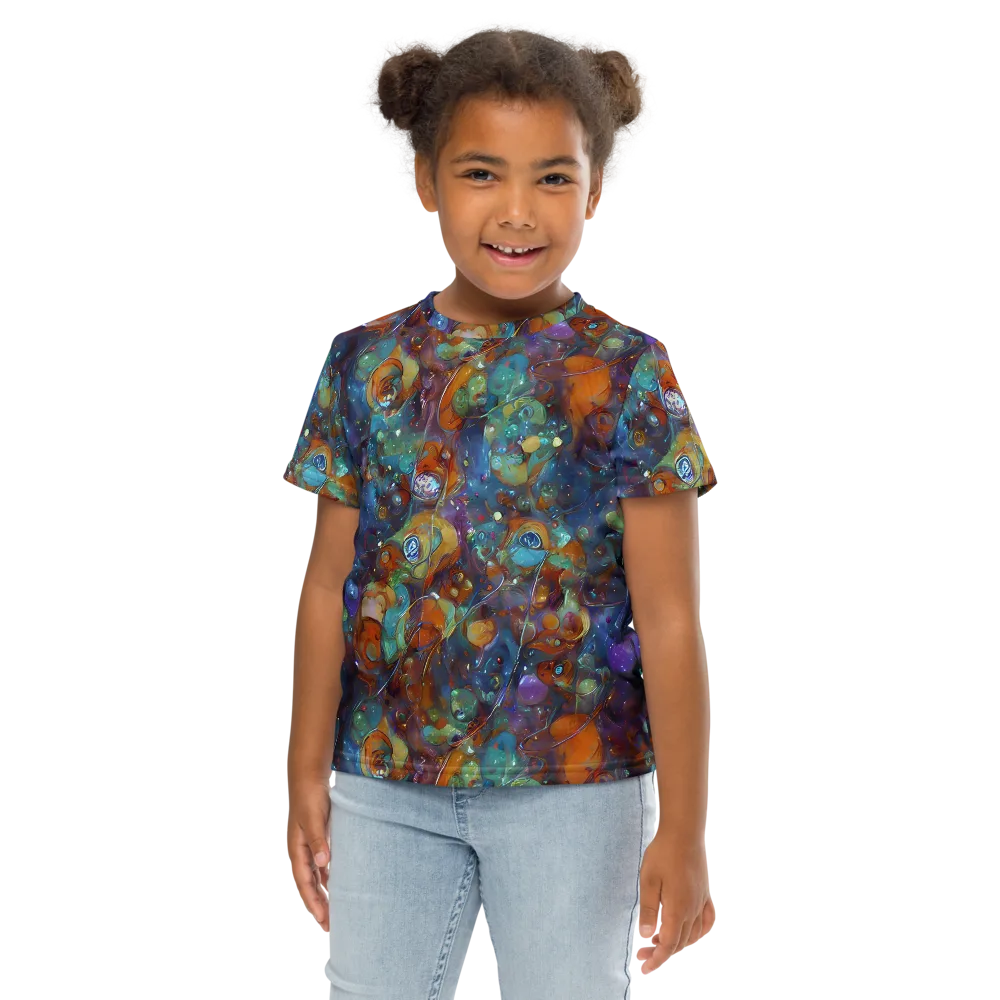 Sapphire Menagerie on Kids Crew Neck T-Shirt — Front