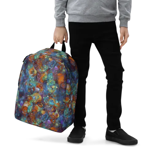 Sapphire Menagerie on a Minimalist Backpack