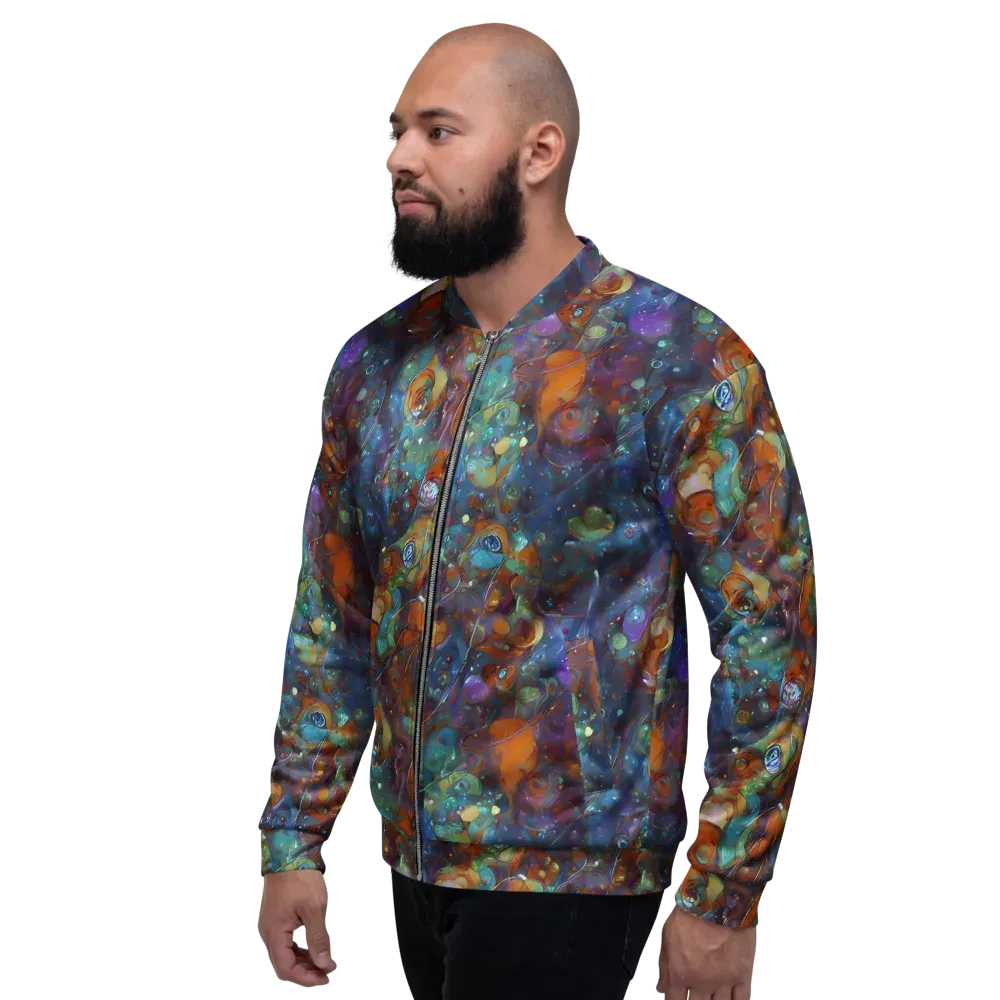 Sapphire Menagerie on Bomber Jacket — Left