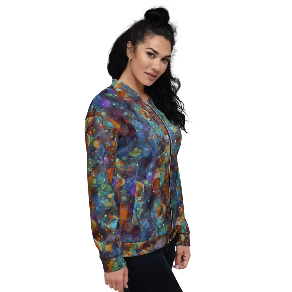 Sapphire Menagerie on Bomber Jacket — Right