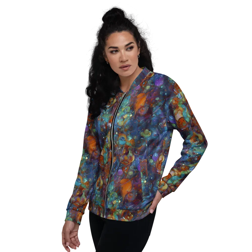 Sapphire Menagerie on Bomber Jacket — Left