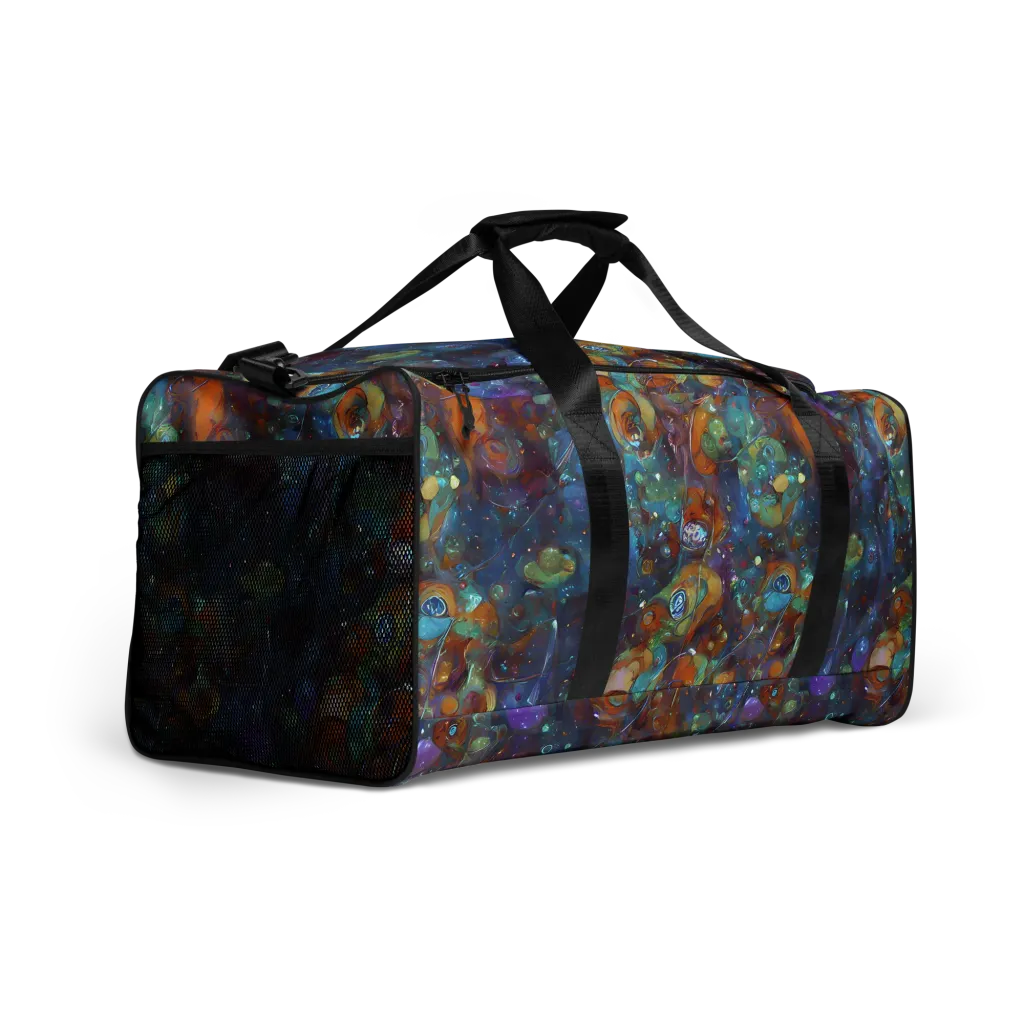 Sapphire Menagerie on Duffle Bag — Right Front
