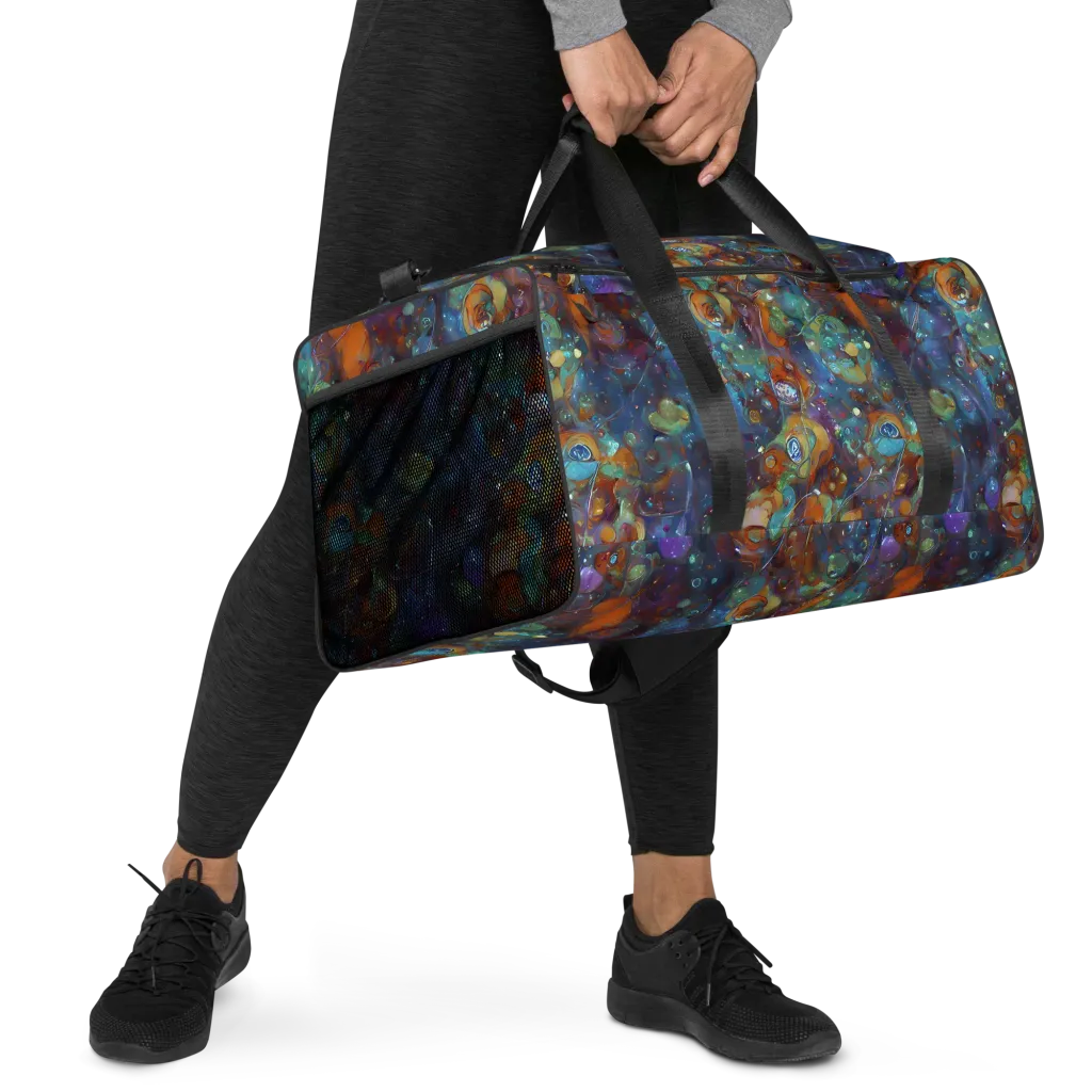 Sapphire Menagerie on Duffle Bag — Right Front