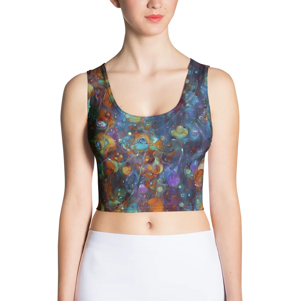 Sapphire Menagerie on Crop Top — Front