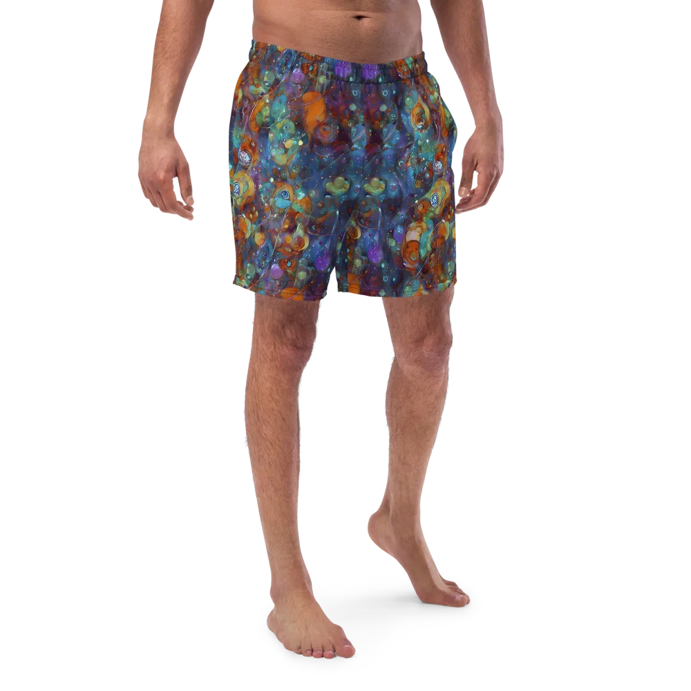 Sapphire Menagerie on Swim Trunks — Front