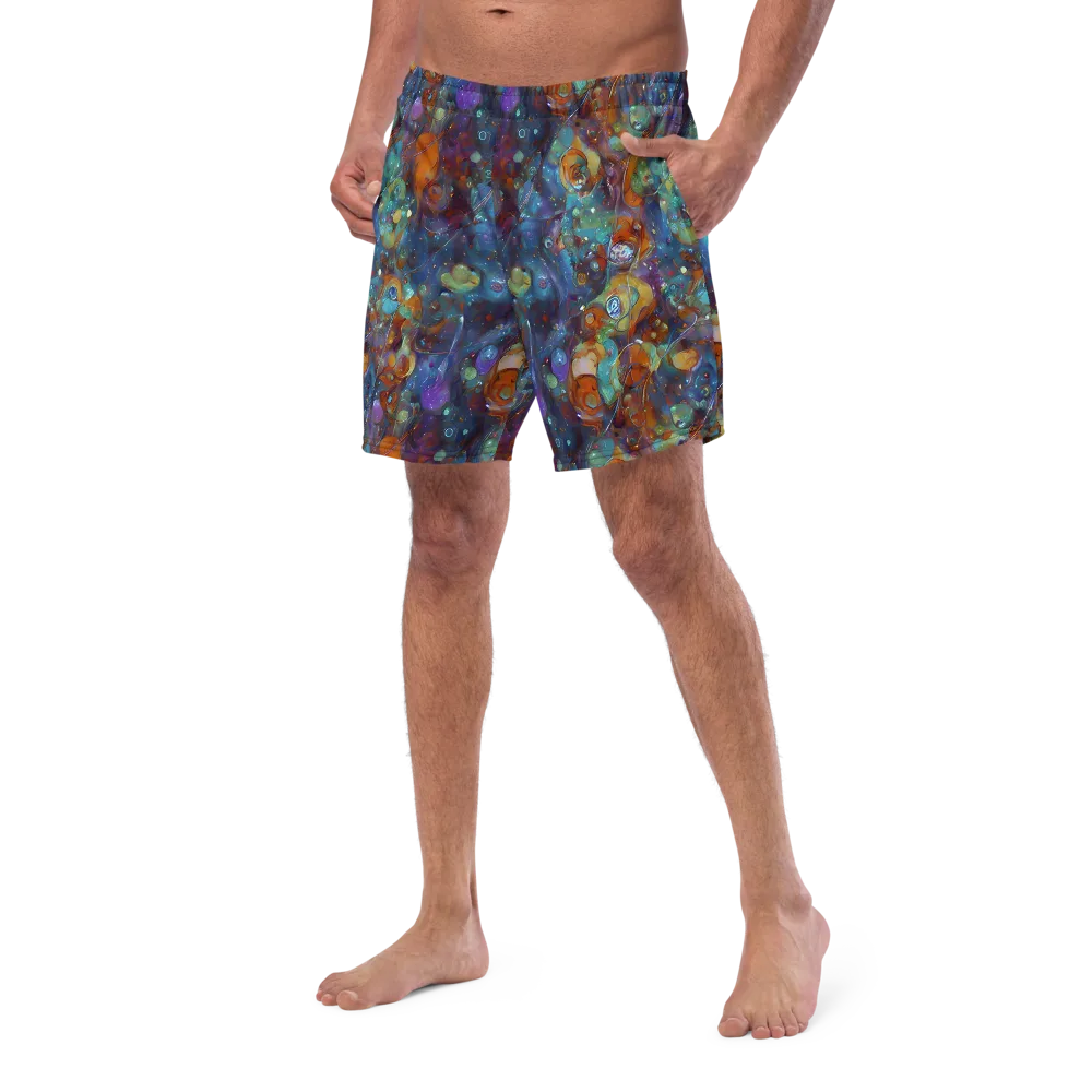 Sapphire Menagerie on Swim Trunks — Left Front