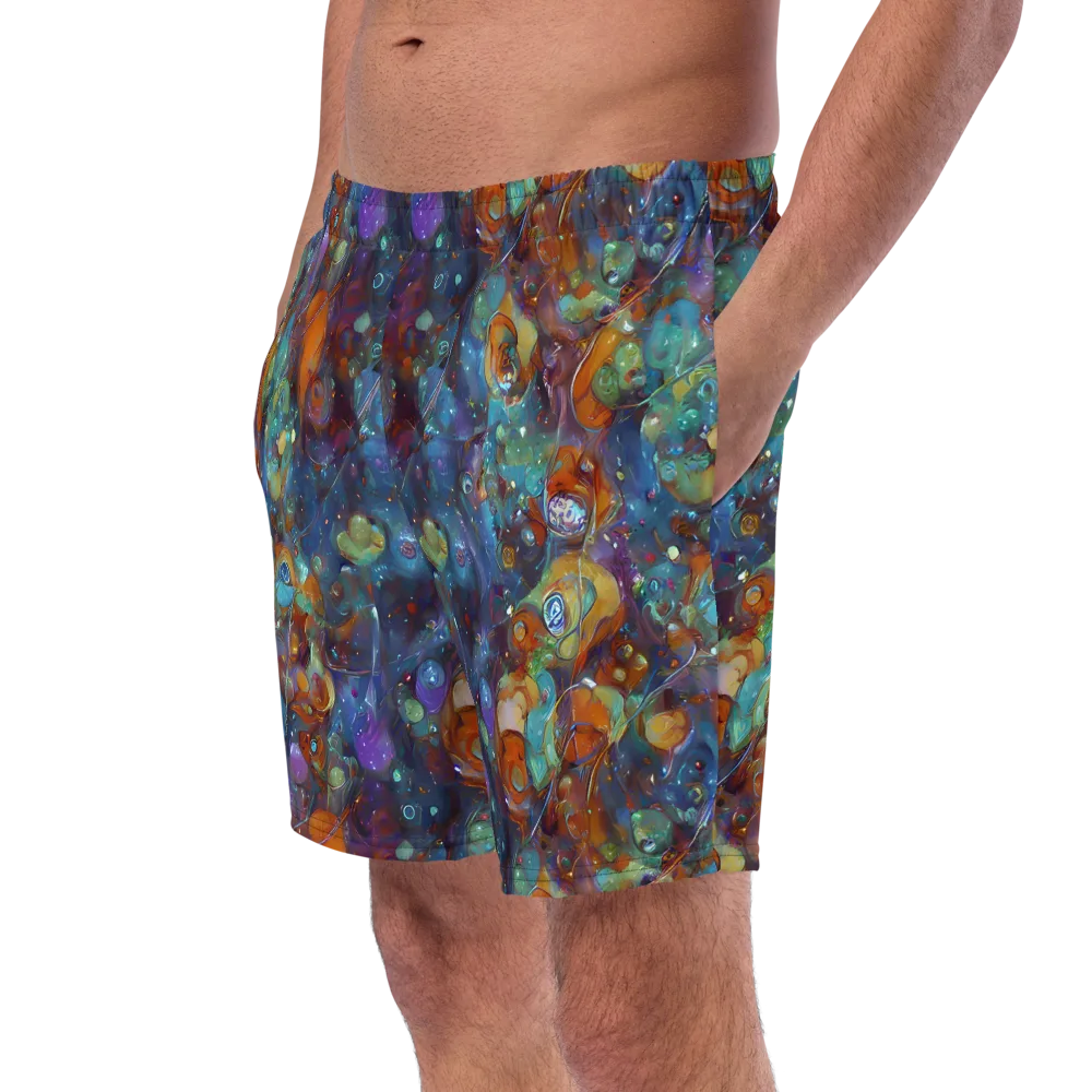 Sapphire Menagerie on Swim Trunks — Left Front