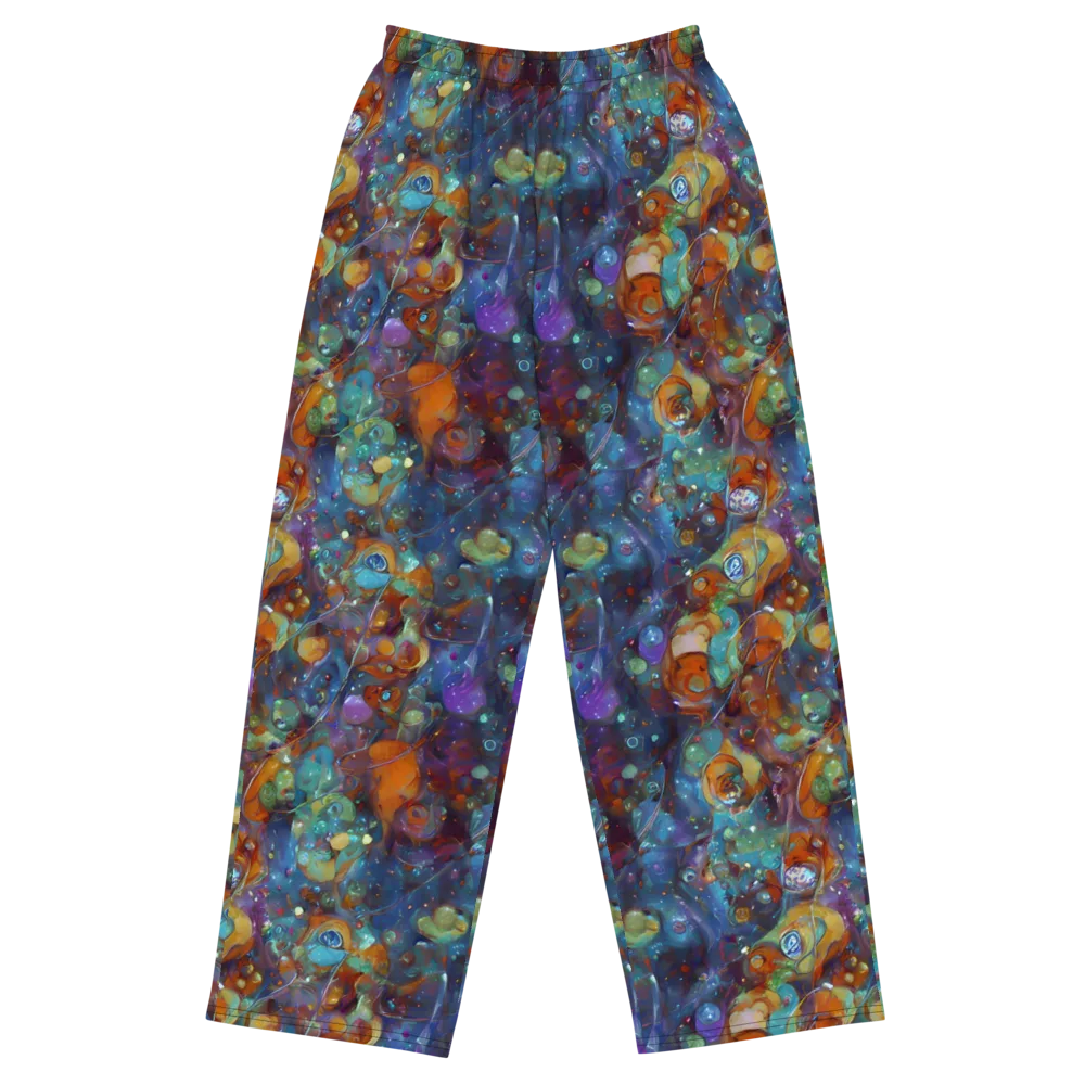 Sapphire Menagerie on Wide-Leg Pants — Front