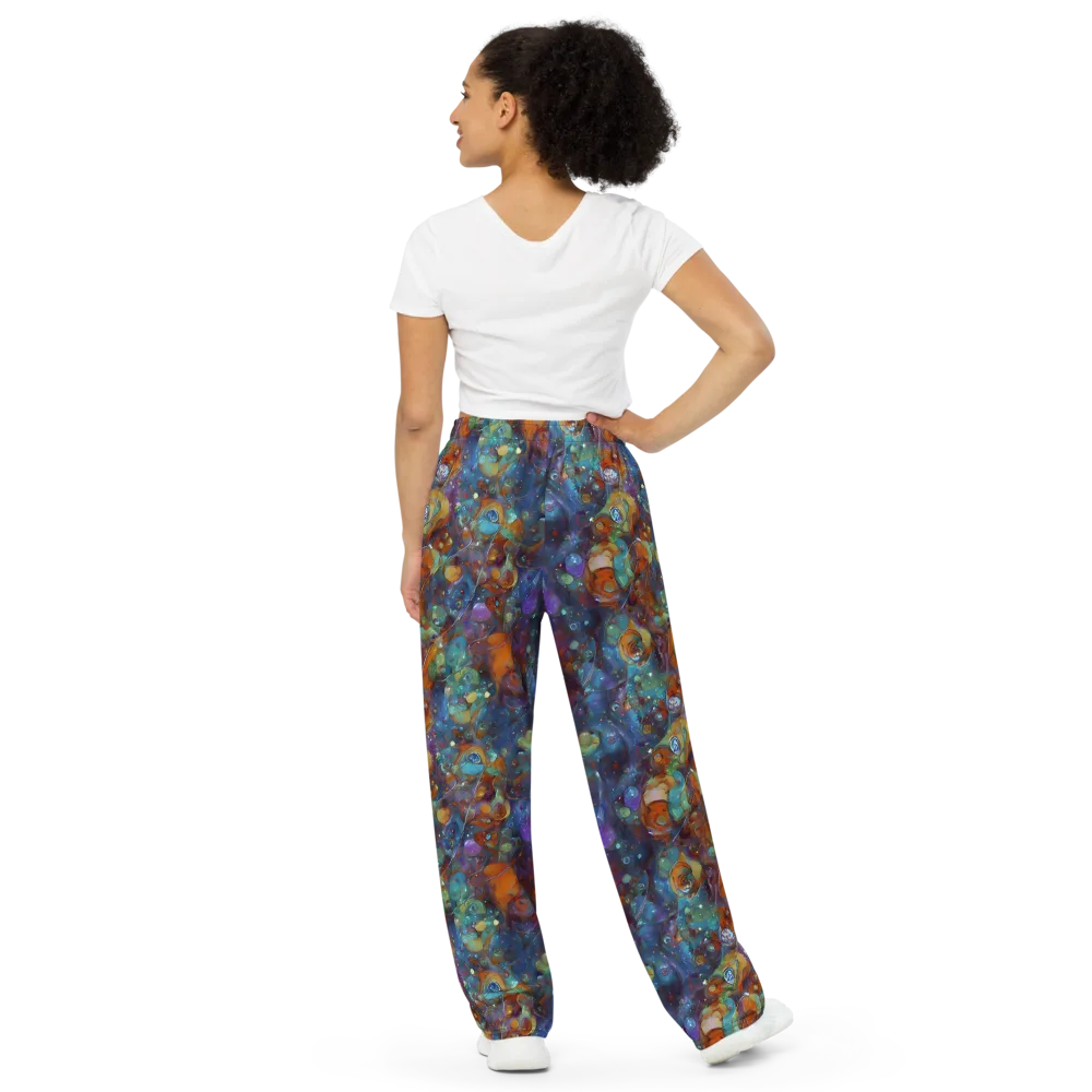Sapphire Menagerie on Wide-Leg Pants — Back