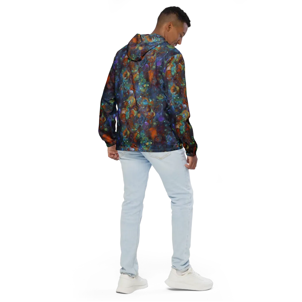 Sapphire Menagerie on Men's Windbreaker — Back
