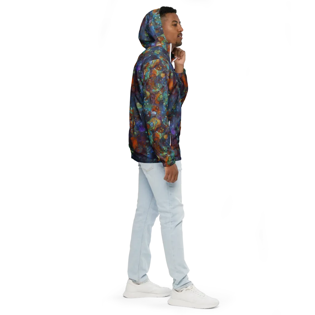 Sapphire Menagerie on Men's Windbreaker — Right