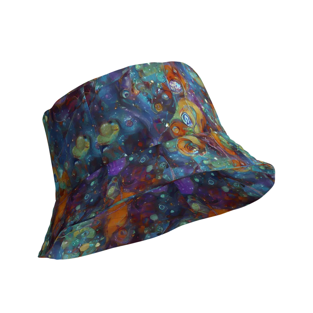 Sapphire Menagerie on Reversible Bucket Hat — Product details Outside