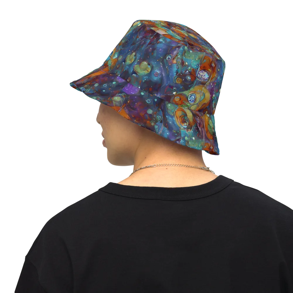 Sapphire Menagerie on Reversible Bucket Hat — Back Inside