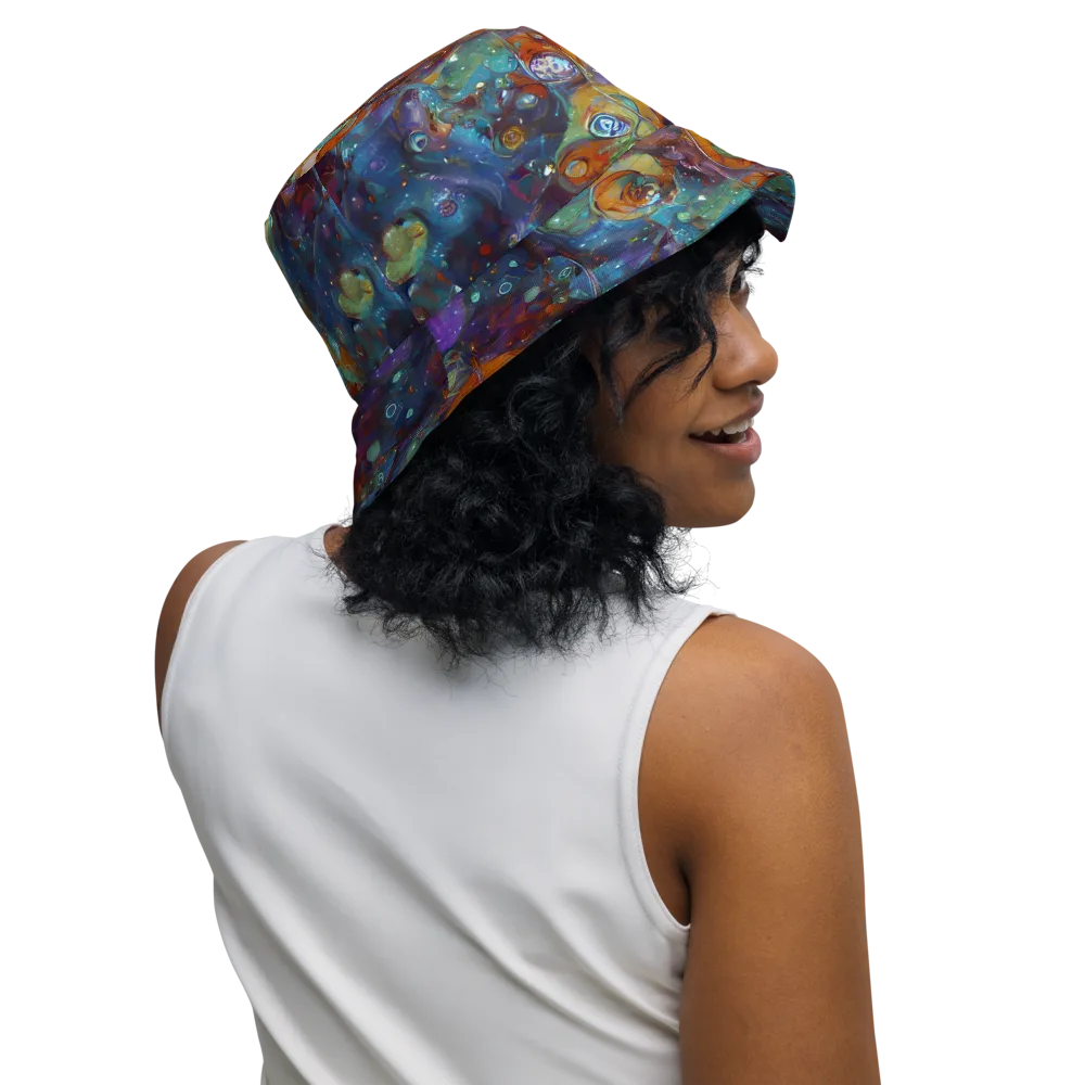 Sapphire Menagerie on Reversible Bucket Hat — Right Outside
