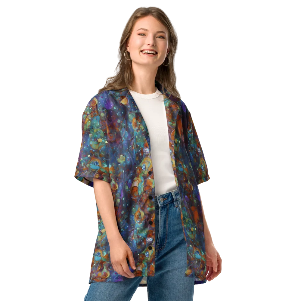 Sapphire Menagerie on Button Shirt — Front