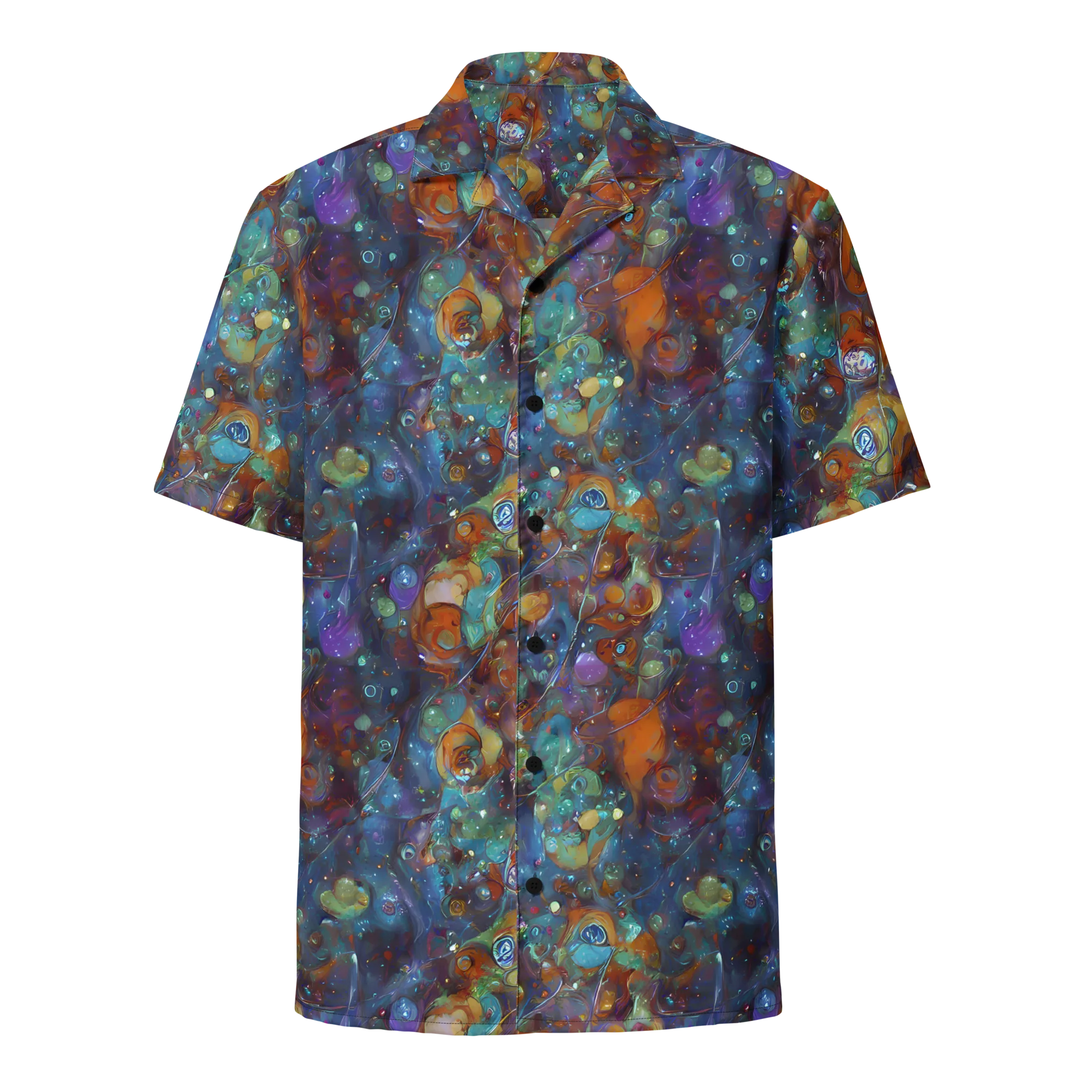 Sapphire Menagerie on Button Shirt — Front