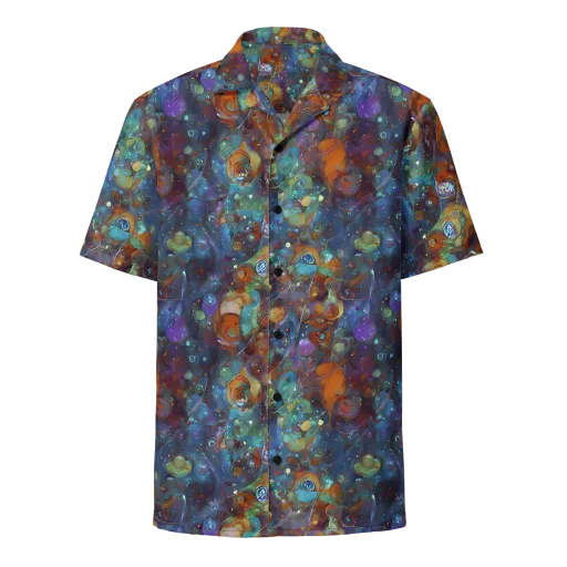 Sapphire Menagerie on a Button Shirt