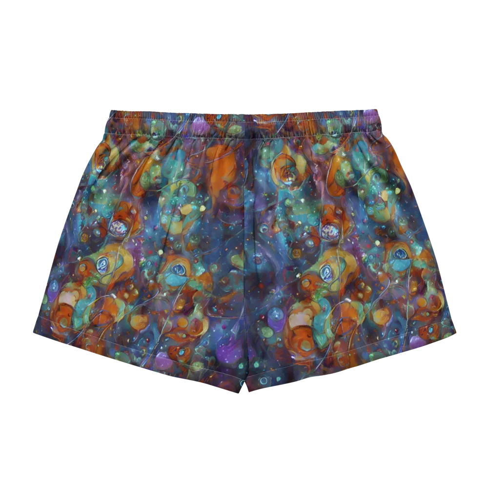 Sapphire Menagerie on Women's Pajama Shorts — Back