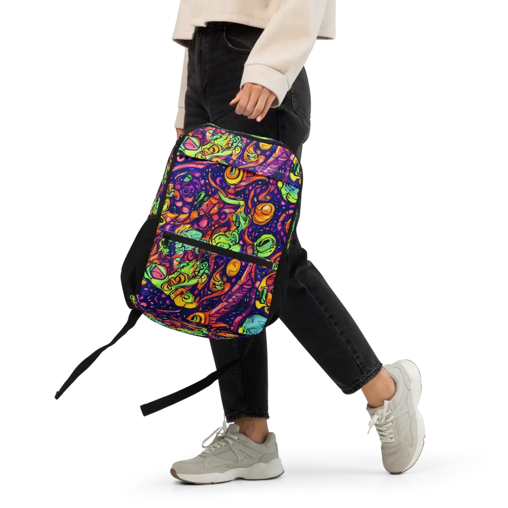 Cosmic Critter Riot on Utility Backpack — Front