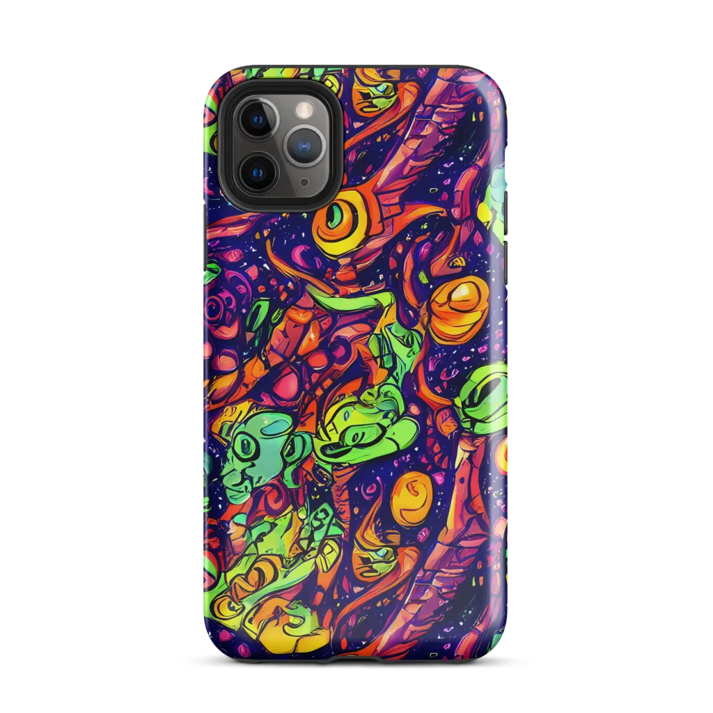 Cosmic Critter Riot on Tough Case for iPhone® — Front
