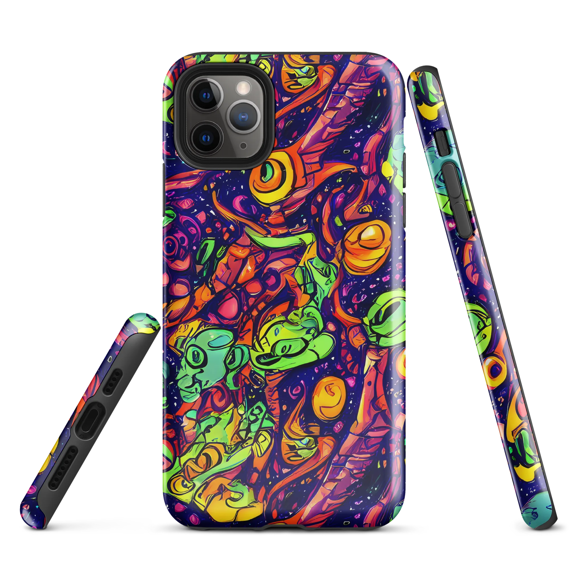 Cosmic Critter Riot on Tough Case for iPhone® — Front