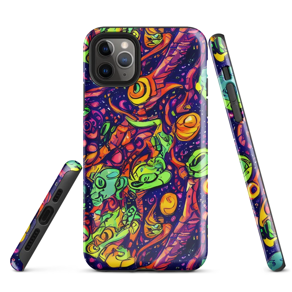 Cosmic Critter Riot on Tough Case for iPhone® — Front