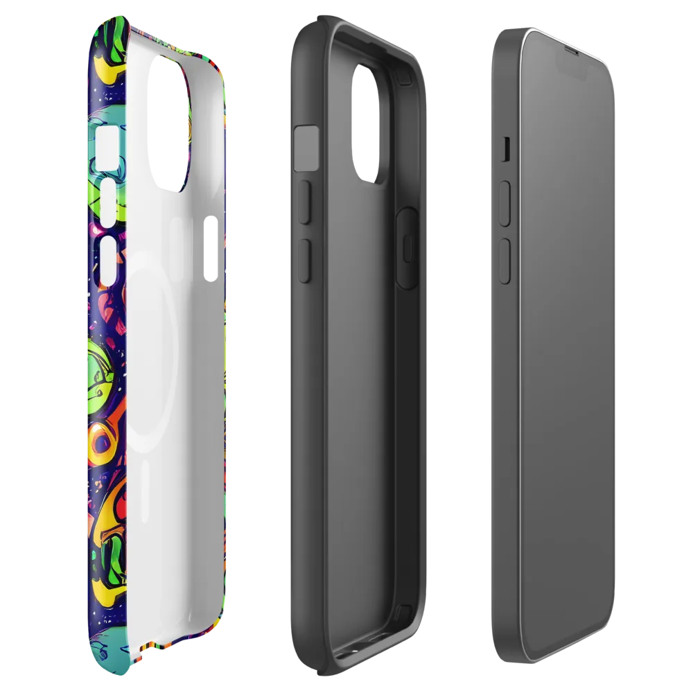 Cosmic Critter Riot on MagSafe Tough Case for iPhone® — Front