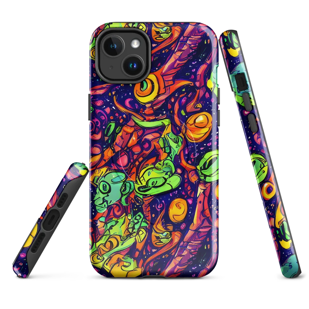 Cosmic Critter Riot on MagSafe Tough Case for iPhone® — Front