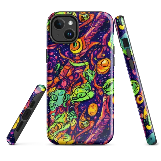 Cosmic Critter Riot on a MagSafe Tough Case for iPhone®
