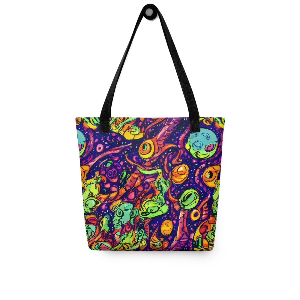 Cosmic Critter Riot on Tote Bag — Front