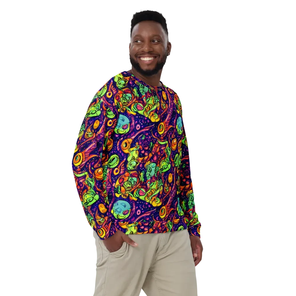 Cosmic Critter Riot on Sweatshirt — Front