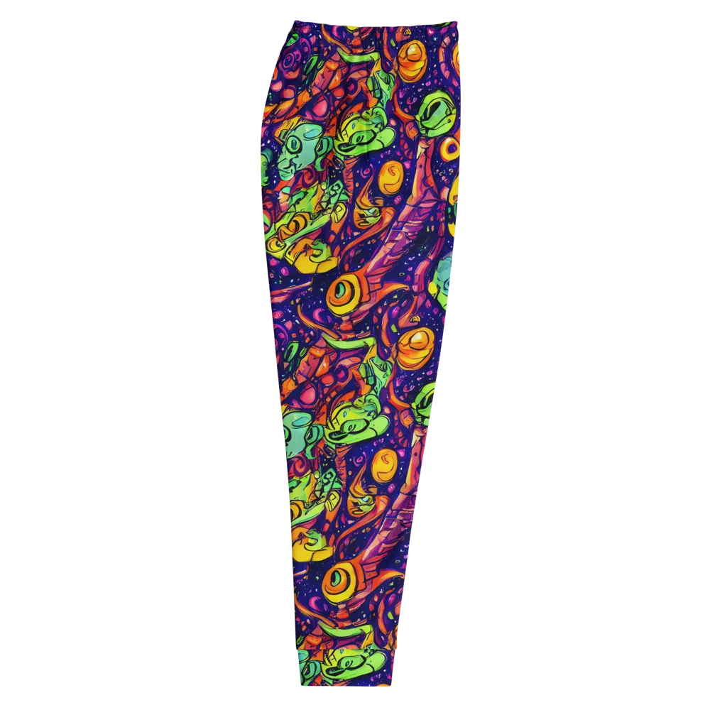 Cosmic Critter Riot on Men's Joggers — Right