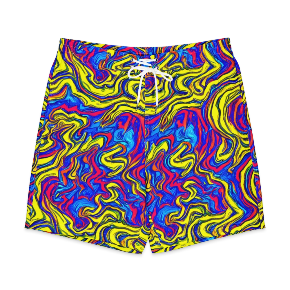 Electric Rhapsody on Men's Board Shorts — Front