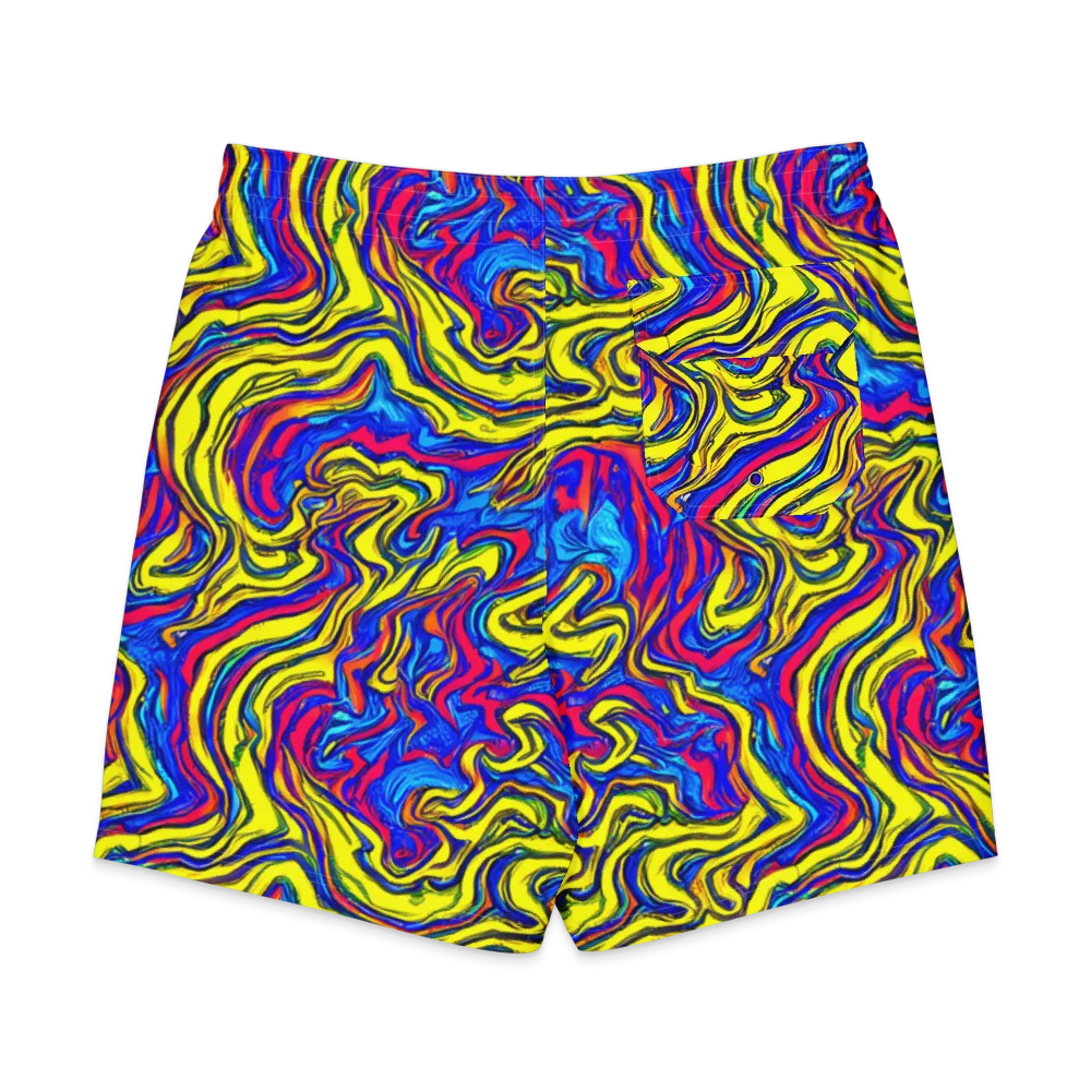 Electric Rhapsody on Men's Board Shorts — Back