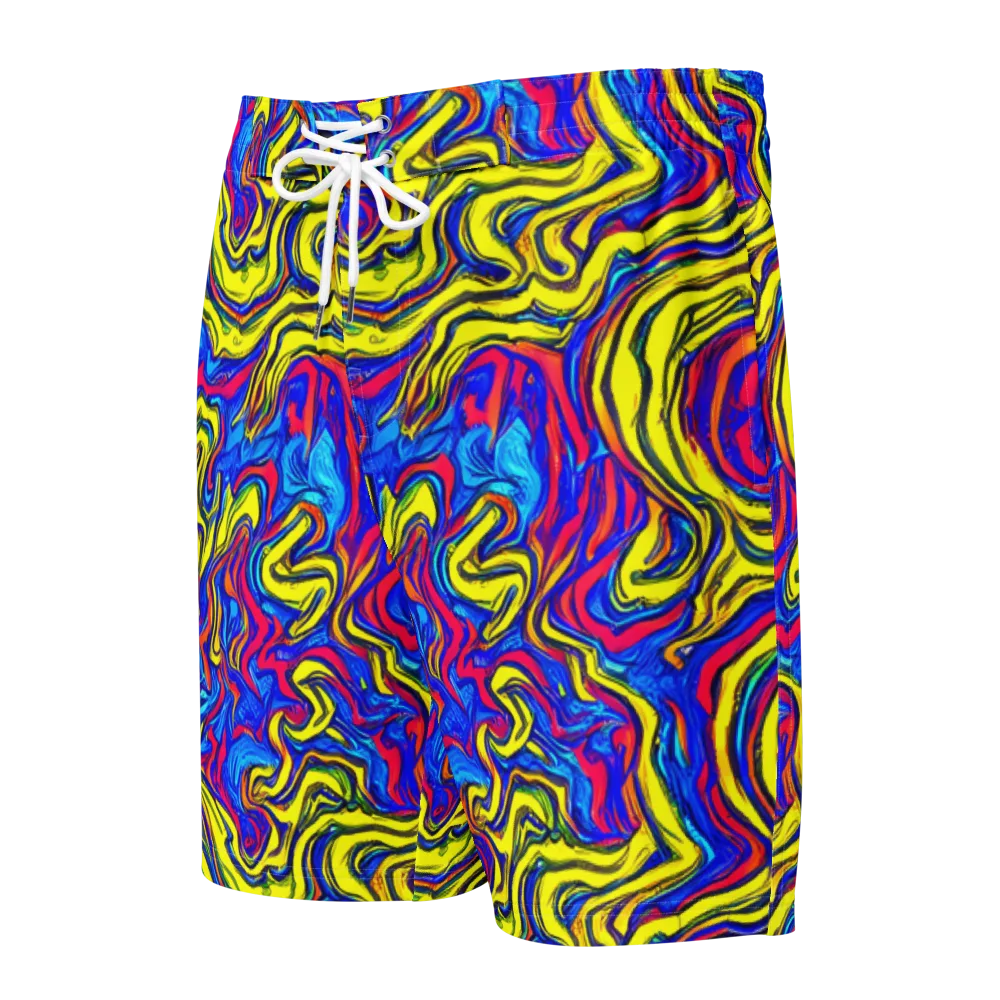 Electric Rhapsody on Men's Board Shorts — Front