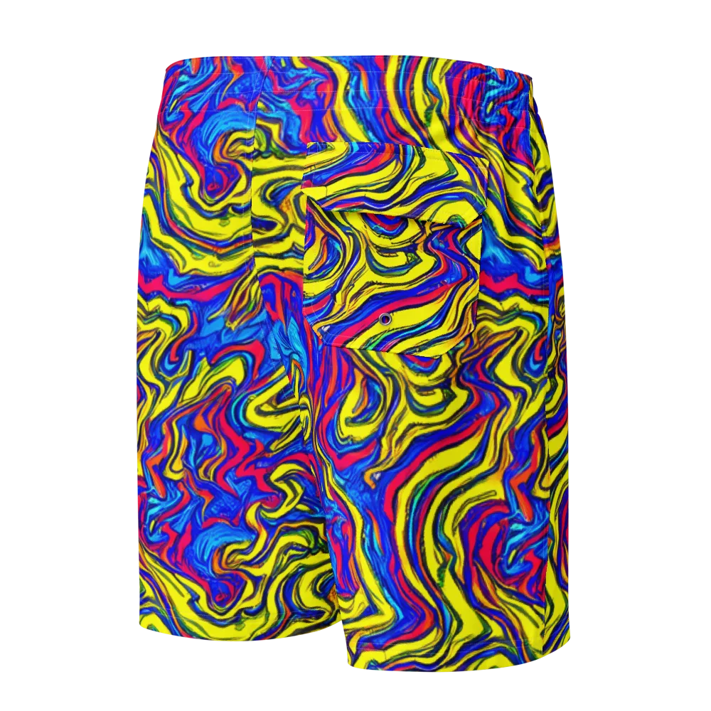 Electric Rhapsody on Men's Board Shorts — Back