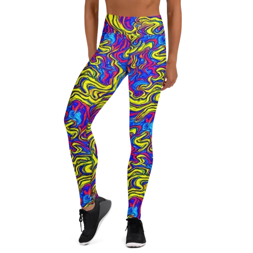 Electric Rhapsody on a Yoga Leggings