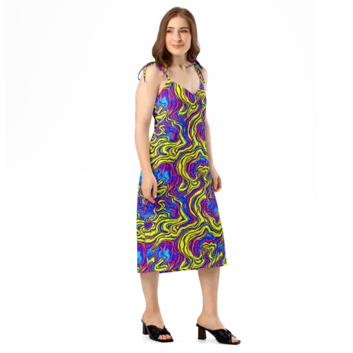 Electric Rhapsody on a Slip Dress