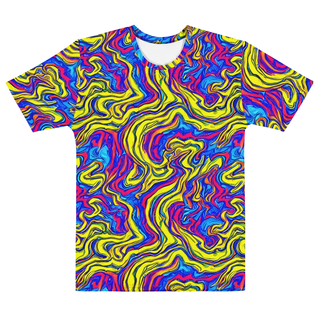 Electric Rhapsody on Men's Cotton Crew Neck T-Shirt — Front