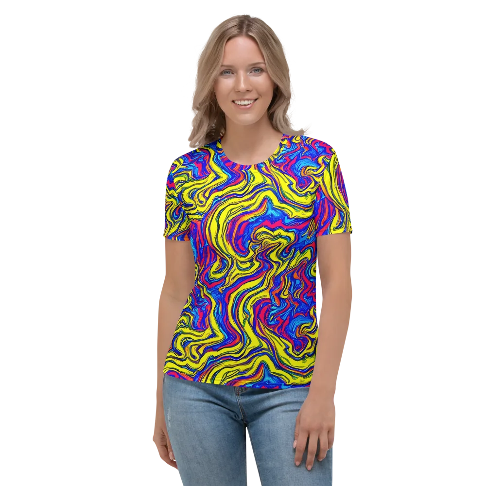 Electric Rhapsody on Women's Crew Neck T-Shirt — Front
