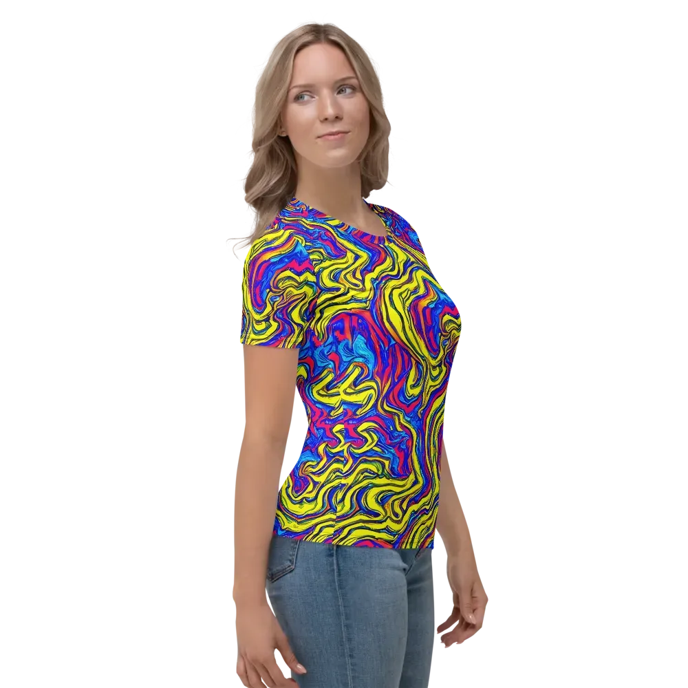 Electric Rhapsody on Women's Crew Neck T-Shirt — Right