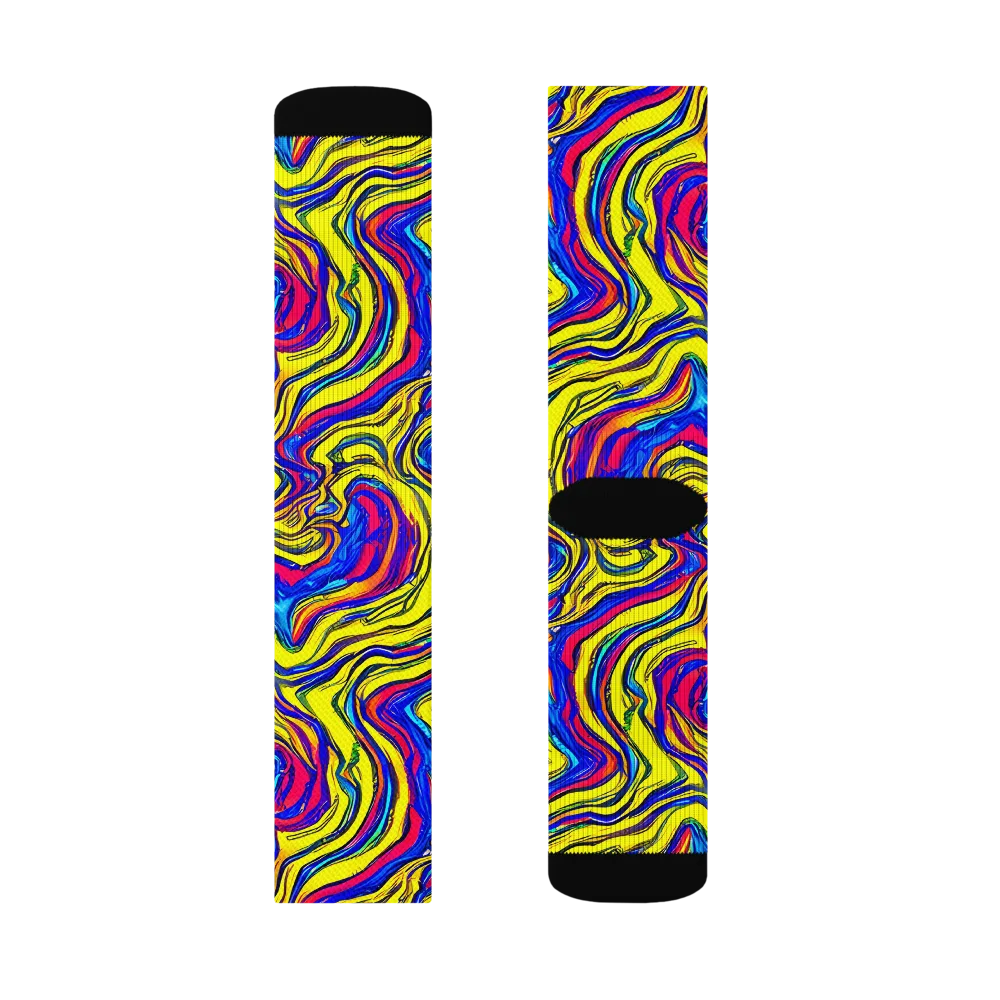 Electric Rhapsody on Socks — Right Sock