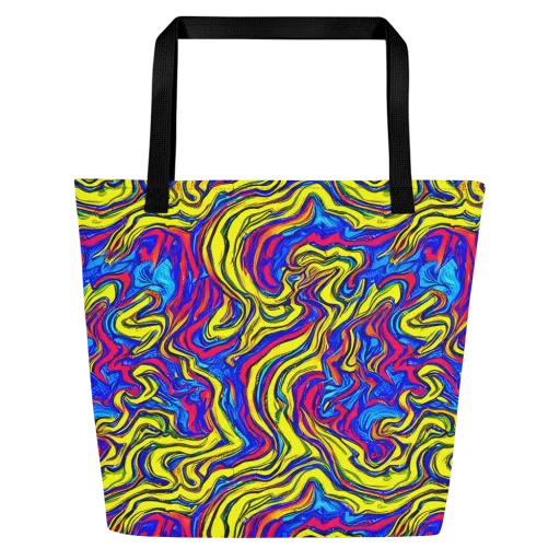 Electric Rhapsody on a Large Tote Bag W/ Pocket