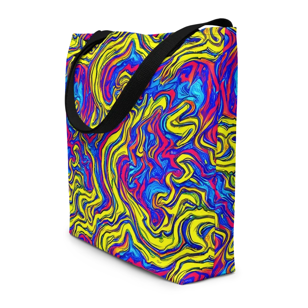 Electric Rhapsody on Large Tote Bag W/ Pocket — Front