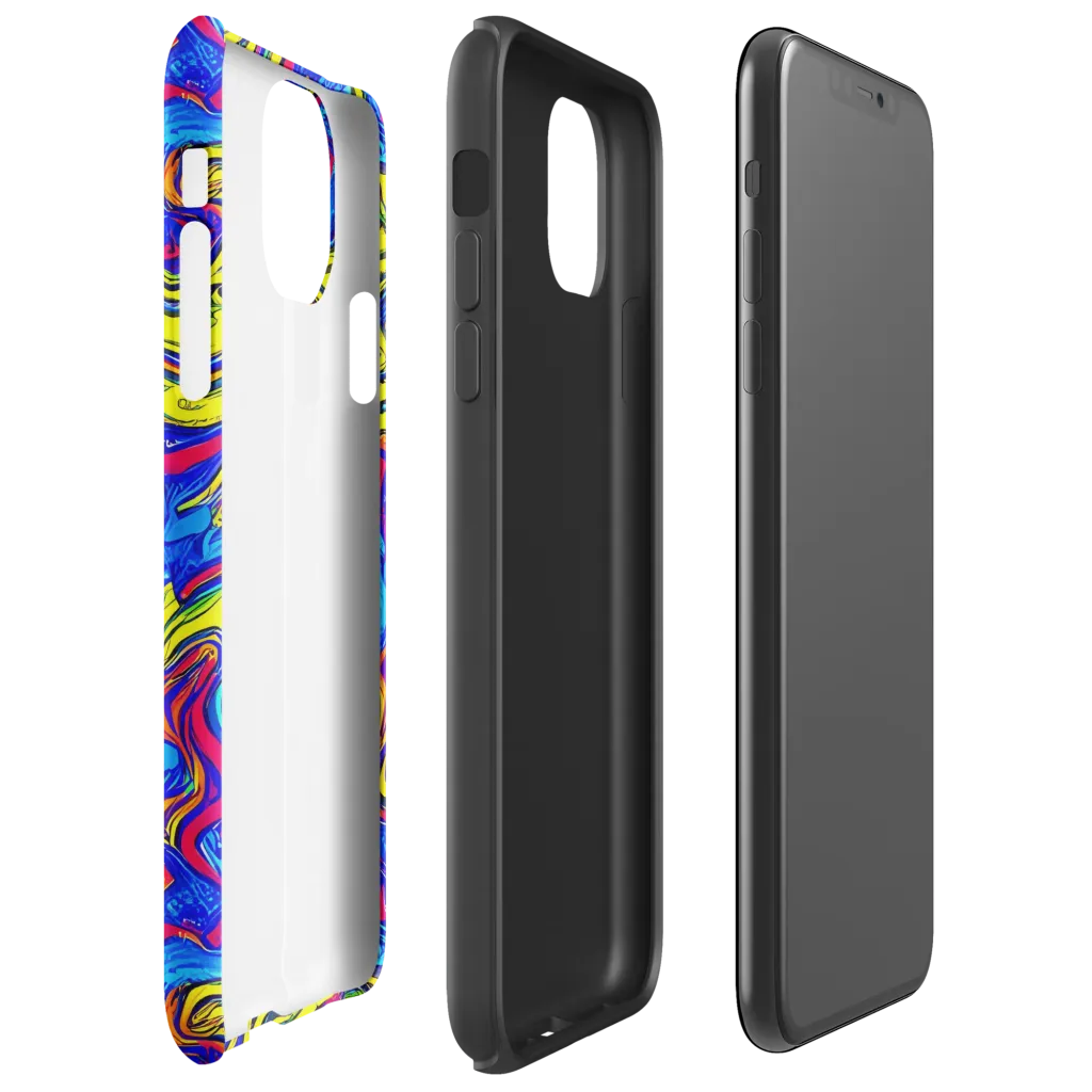 Electric Rhapsody on Tough Case for iPhone® — Right