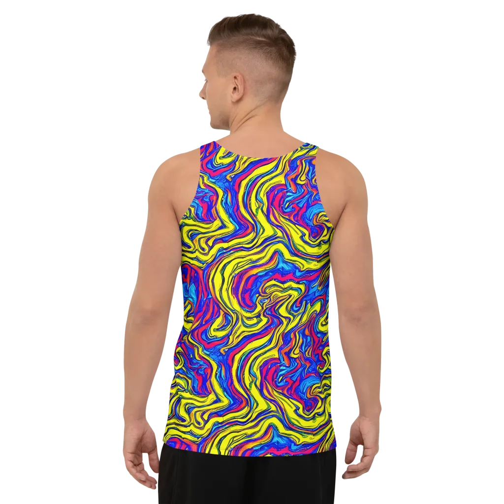 Electric Rhapsody on Men's Tank Top — Back